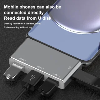 Docking Station - Type-C Hub - Grijs