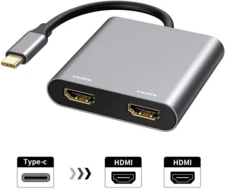 Docking Station Universeel USB-C 2x HDMI