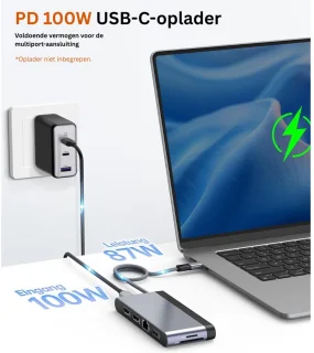 Docking Station Universeel USB-C 2x HDMI
