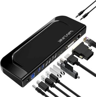 Docking station universele hub zwart