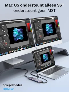 Docking Station USB-C 2x HDMI Universeel