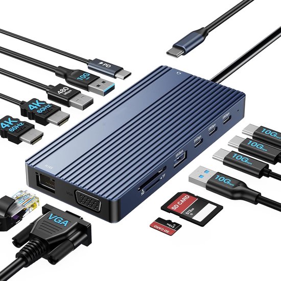 Docking Station USB-C 2x HDMI Universeel