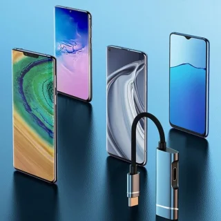 Docking station usb-c adapter 2-in-1 kaartlezer