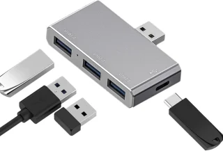 Docking station USB-C hub 4-in-1
