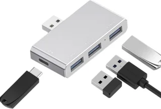 Docking station usb-c hub zilver