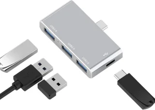 Docking station USB-C hub zilver