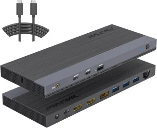 Docking station USB-C hub zwart