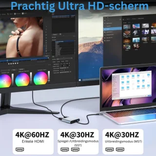 Docking Station USB-C Laptop 2x HDMI Universeel