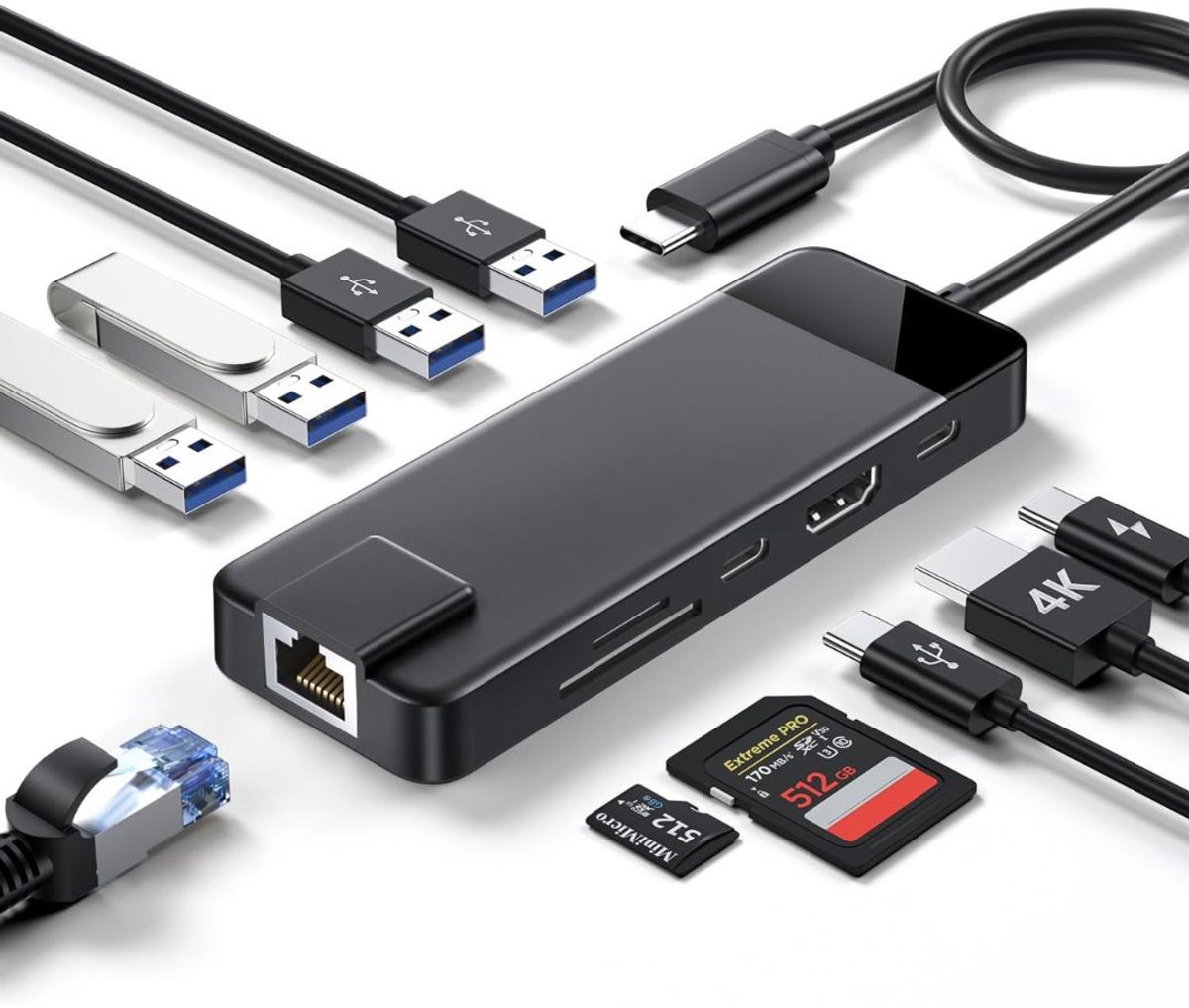 Docking Station USB-C Universeel 2x HDMI