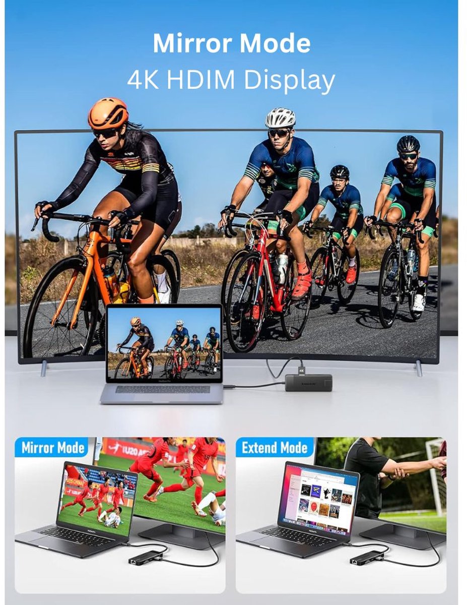 Docking Station USB-C Universeel 2x HDMI