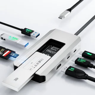 Docking station usb hub 8 poorten
