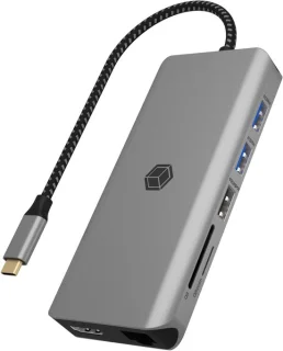 Docking station usb hub adapter mat rood