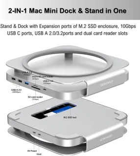 Dockingstation en Standaard voor Mac mini/Studio