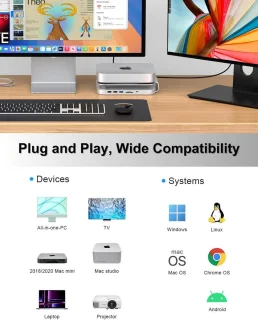 Dockingstation en Standaard voor Mac mini/Studio