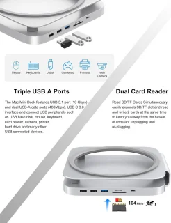 Dockingstation en Standaard voor Mac mini/Studio