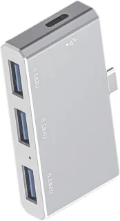 Dockingstation met dubbele monitor - type-c hub 4-in-1