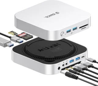 Dockingstation met SSD-behuizing voor Mac Mini