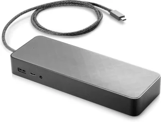 Dockingstation universele hub USB-C zwart