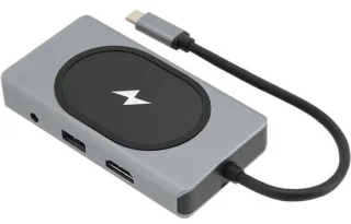 Dockingstation USB C Hub Adapter 9-in-1 Aluminium