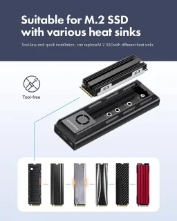 Dockingstation voor M.2 NVMe/NGFF SSD