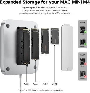 Dockingstation voor Mac mini M4