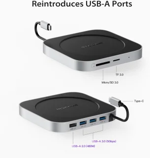 Dockingstation voor Mac mini (M4 / M4 Pro)