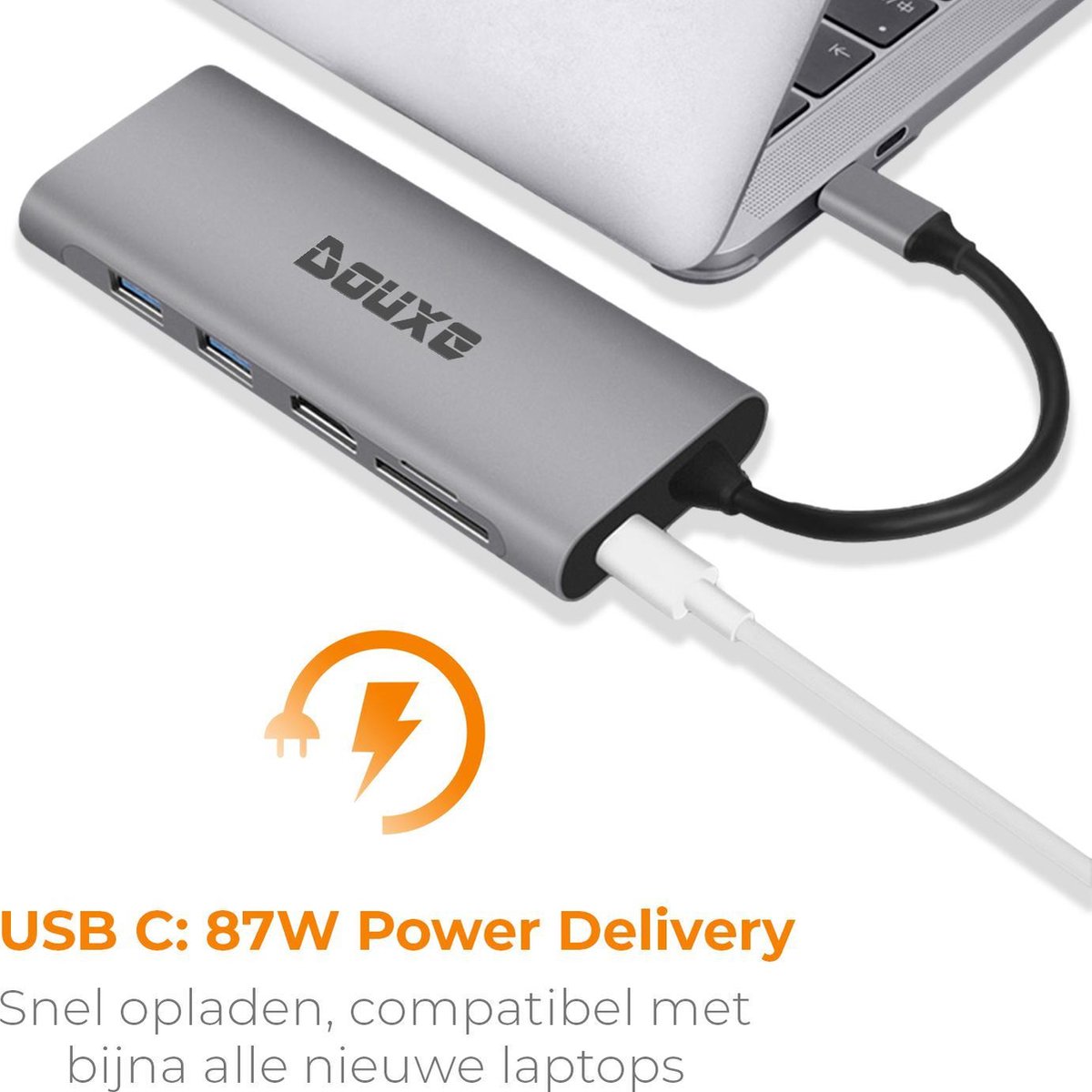 Douxe USB-C Hub 11-in-1 Dockingstation Premium