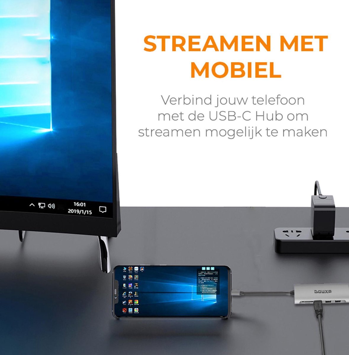Douxe USB-C Hub 11-in-1 Dockingstation Premium