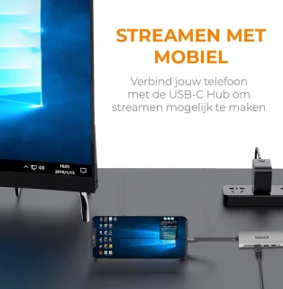 Douxe USB-C Hub 11-in-1 Dockingstation Premium