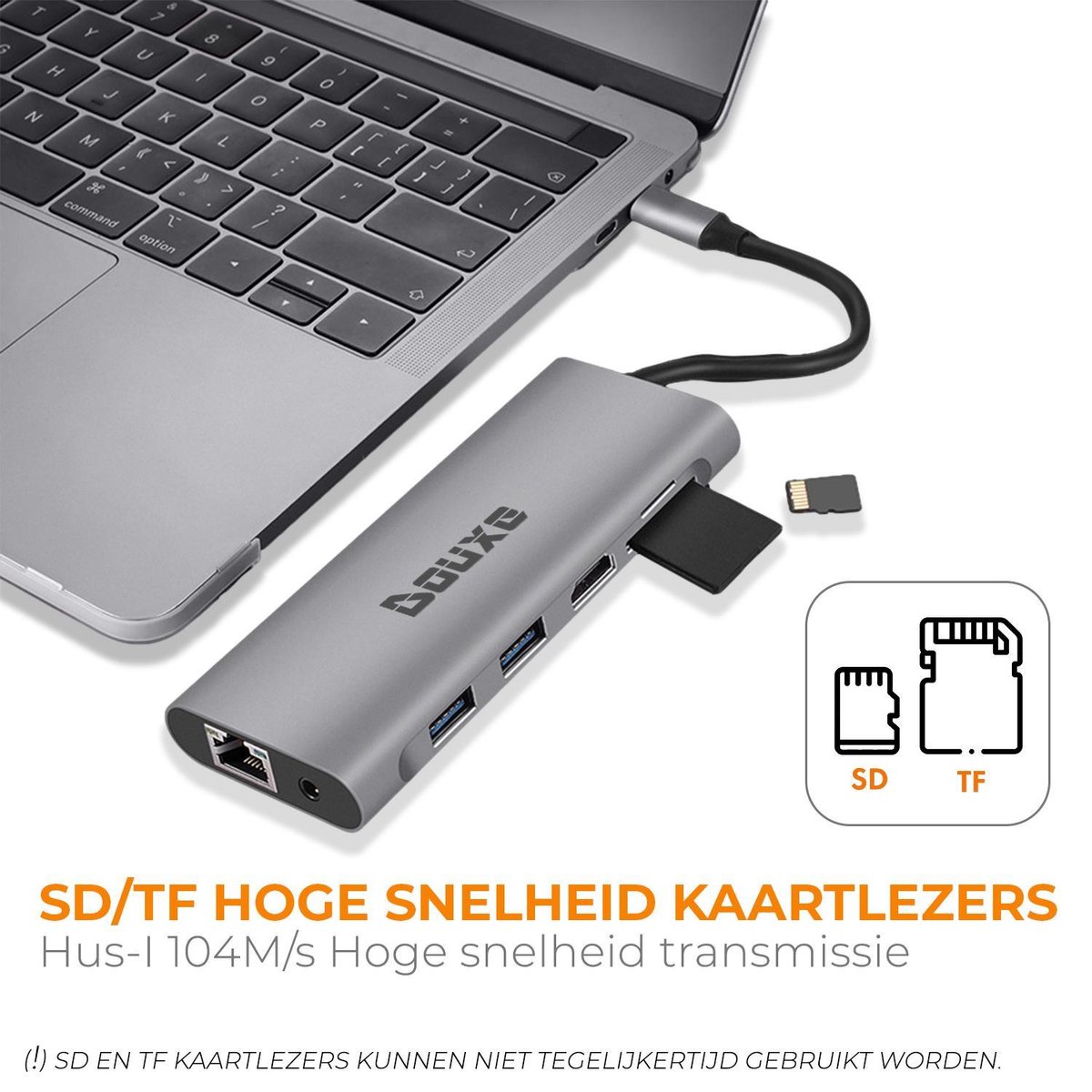 Douxe USB-C Hub 11-in-1 Dockingstation Premium