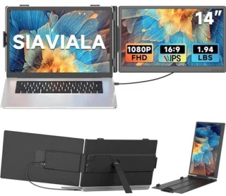 Draagbaar dual screen laptopscherm 14 inch full hd ips