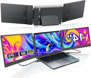 Draagbaar scherm 14 inch zwart