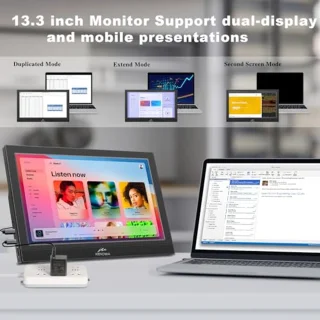 Draagbare 13,3 inch monitor