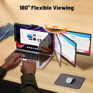 Draagbare 14 inch Dubbelmonitor