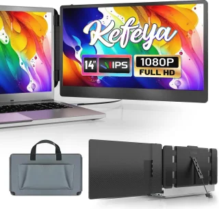 Draagbare 14-inch Dubbelmonitor