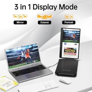 Draagbare 14-inch Dubbelmonitor