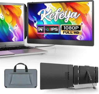 Draagbare 14-inch Dubbelmonitor