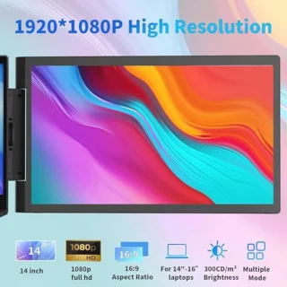 Draagbare 14-inch monitor