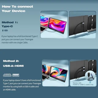 Draagbare 14-inch monitor