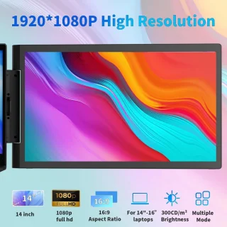 Draagbare 14-inch monitor