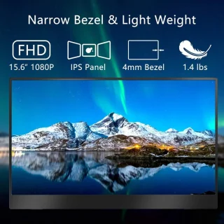 Draagbare 15,6 inch USB-C monitor