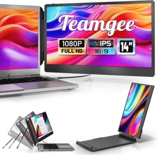Draagbare 15.6" laptopschermvergroter met 1080P FHD IPS