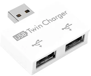 Draagbare 2‑poorts USB 2.0 Hub