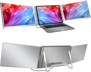 Draagbare Dubbele Monitor 15,6 inch Zwart