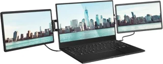 Draagbare laptop monitor 13.3 inch zwart