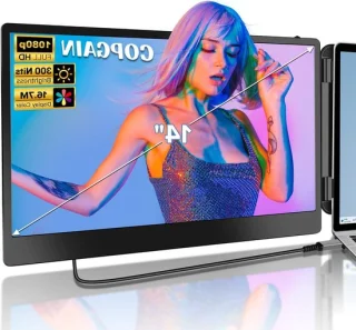 Draagbare laptop monitor 14 inch FHD zwart
