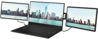 Draagbare laptopmonitor 13.3 inch zwart