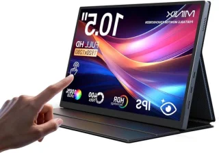 Draagbare monitor 10,5 inch FHD Zwart