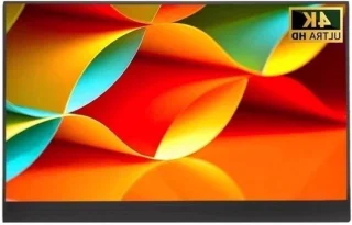 Draagbare monitor 13.3 inch 4k ips zilver