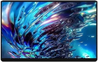 Draagbare monitor 14 inch 4k ips zilverkleurig